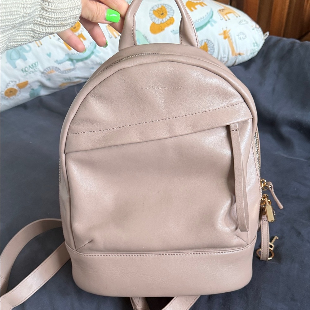WANT Les Essentiels Blush Leather Backpack